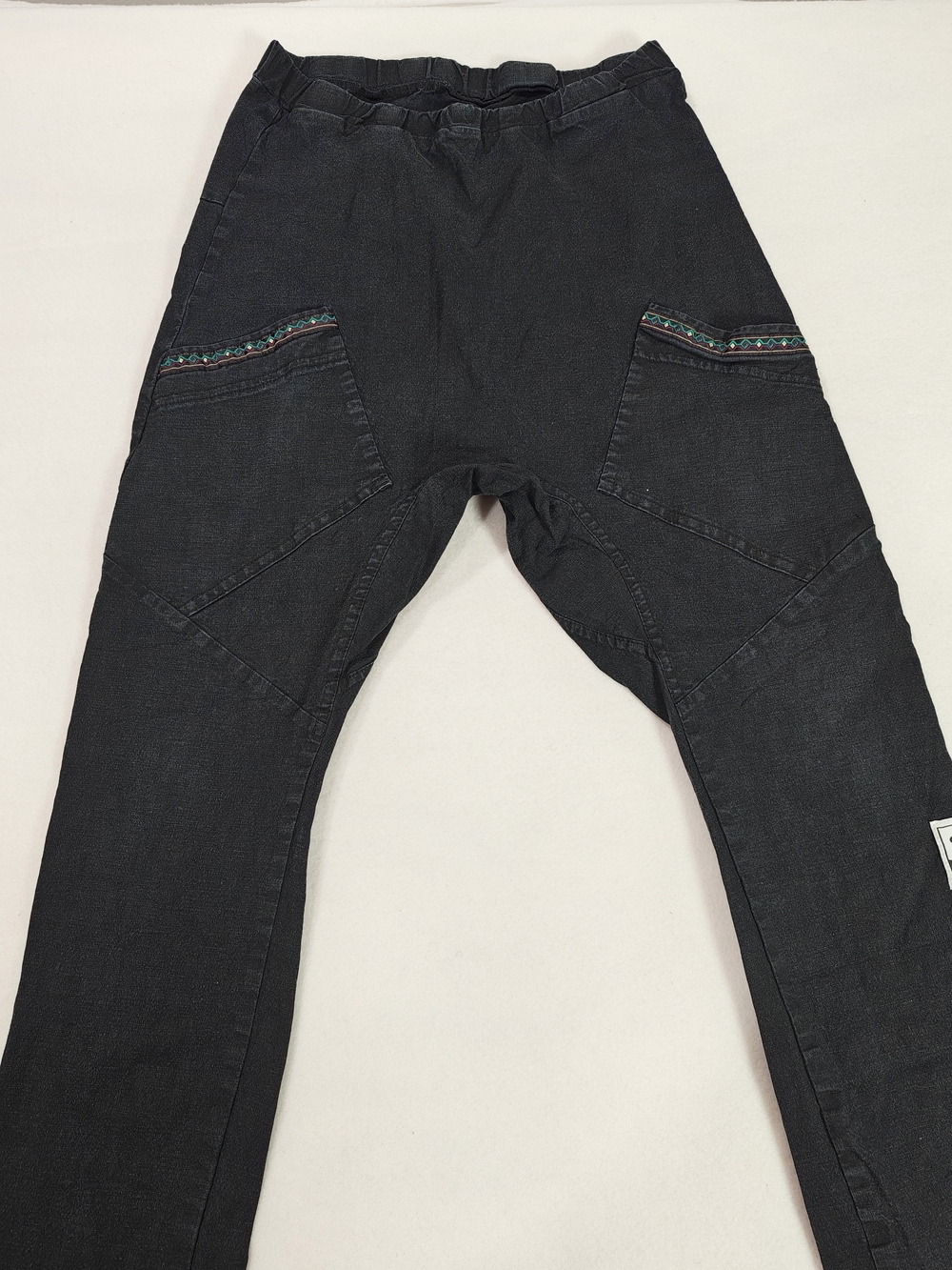 Seed Antidote Pants Unisex Small Black Organic Boho Granola Gorpcore